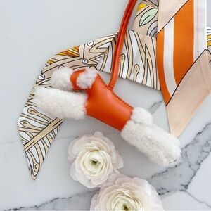 Handmade poodle bag charm